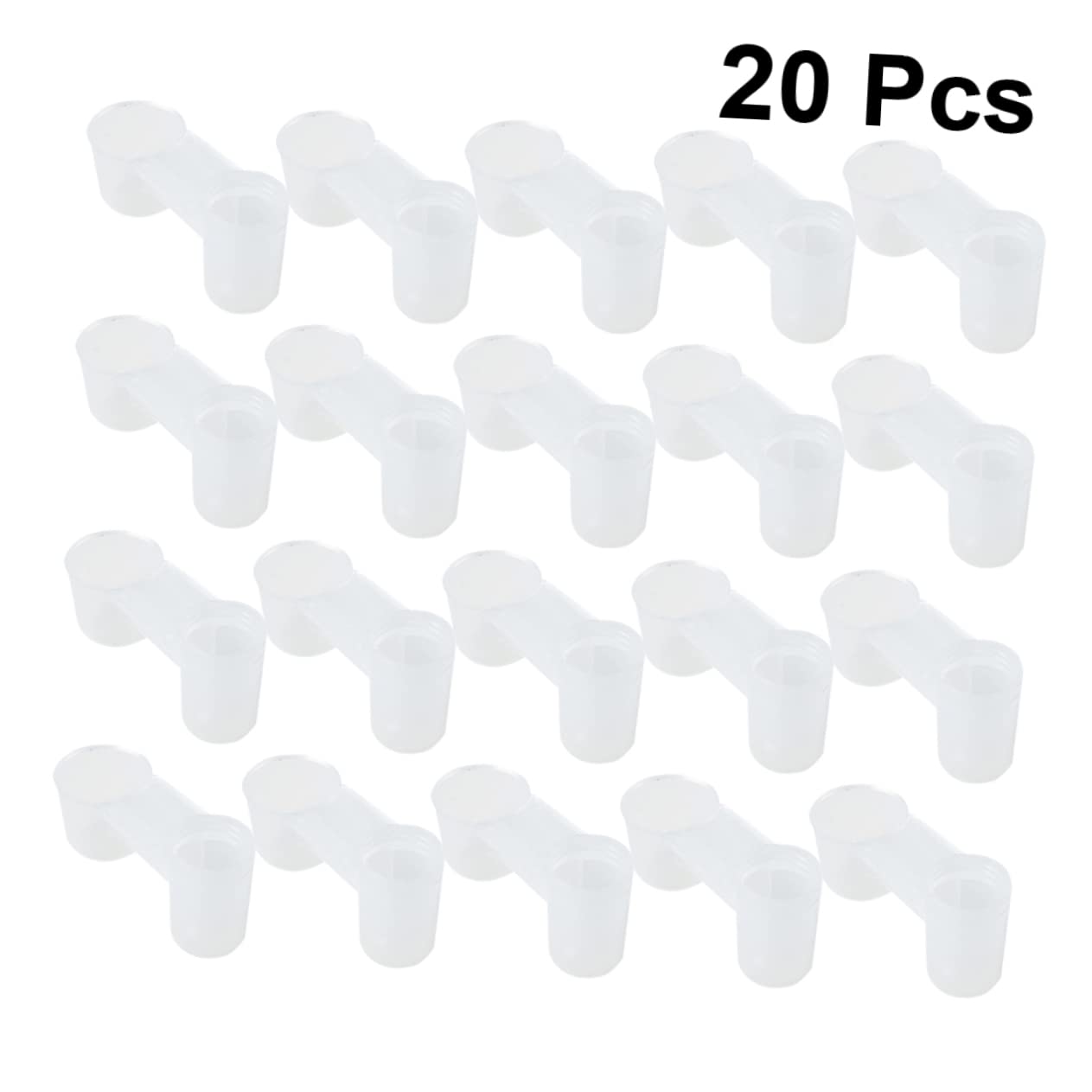 BCOATH 20pc Double-Port Bird Waterer Pet Drink Dispenser Outdoor Pigeon Water Feeder Easy- Parrot Pigeon Drinker