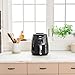 Ninja Air Fryer (AF100WM) Air Fryer Ceramic-Coated Nonstick Basket, Dehydrate & Reheats, for Quick, Easy Meals, 4 Quart Capacity, & High Gloss Finish (Black/Gray)