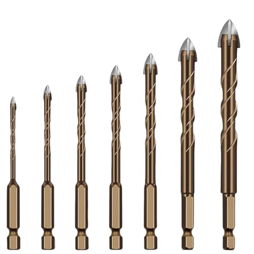 Brocas de concreto para cerámica y vidrio 3mm-12mm 7 piezas miniatura 1