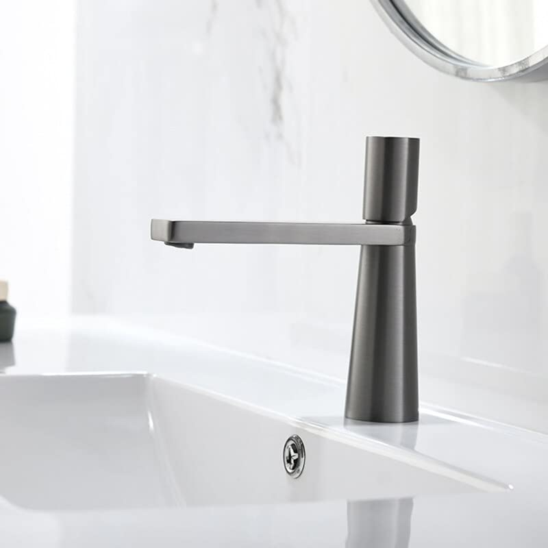 Mitigeur lavabo couleur pistolet pour une salle de bain moderne
