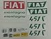 Kit18 Autocollants pour télécommandes Fiat 451C pour tracteurs Fiat 451