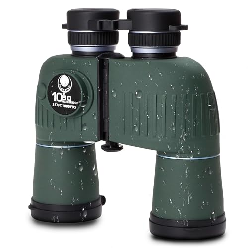 Binoculares Marinos SELFIE CAT 10x50 con Brújula e Impermeable miniatura 1