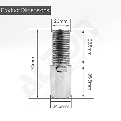 Image of ALTON ALD330, Brass 3 - INCH Extension Nipple, Pack of 2 (Silver)