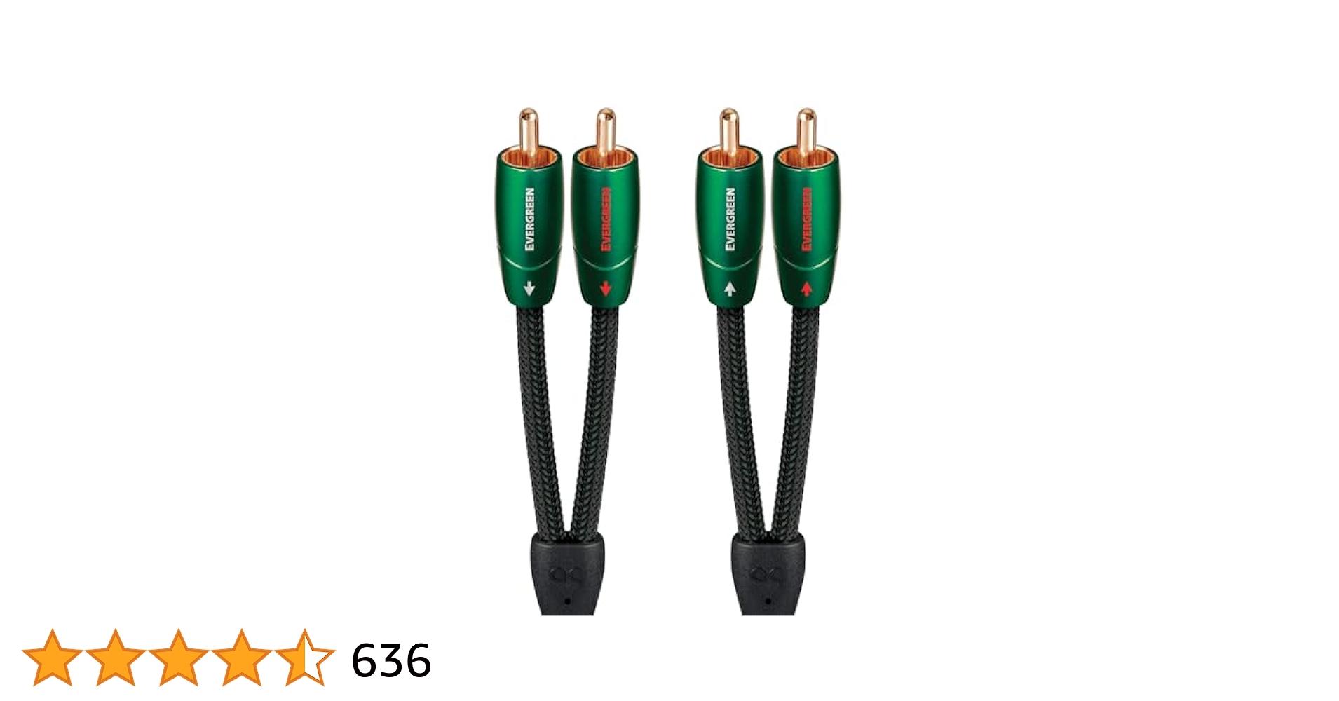 audioquest インターコネクト RCAケーブル Evergreen 1m evergreen-rca-rca-recertified-