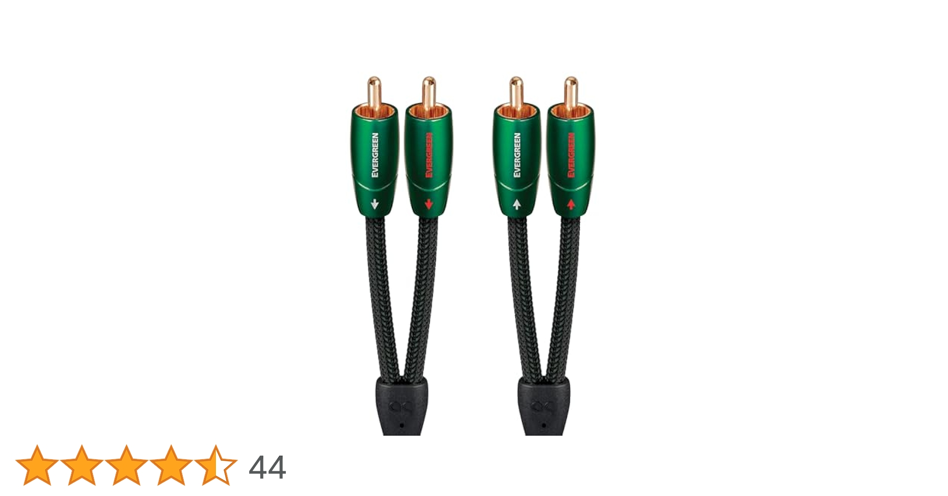 EVERGREEN audioquest オーディオケーブル　１.５m　RCA Amazon | AudioQuest エバーグリーン RCA > RCA オーディオ相互