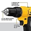 DEWALT 20V Max Cordless Drill Driver Set, 2 Speed, High Performance Motor, Includes 2 XR 1.3Ah Li-Ion Batteries, Charger and Contractor Bag (DCD771C2) #3