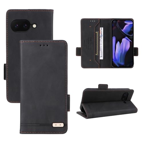 Coque Pixel 7A antichoc en cuir avec porte-carte intégré