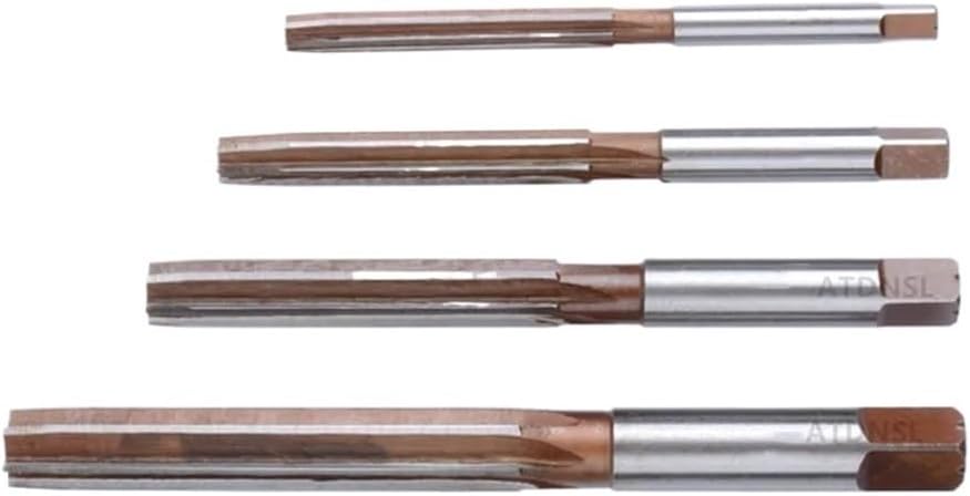 Hand Reamer H7 HSS 1/8 3/16 1/4 5/16 3/8 1/2 5/8 3/4 5/32 7/16 9/16 7/8 1inch CNC Straight Shank Chuck Milling((3I8-5I8) 5pcs)