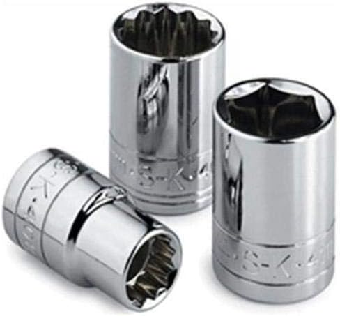 SK Tools USA, LLC, 310, SK Sockets, 3/8" Drive 6-Point Metric Standard Chrome Socket, 10 mm, SuperKrome Finish