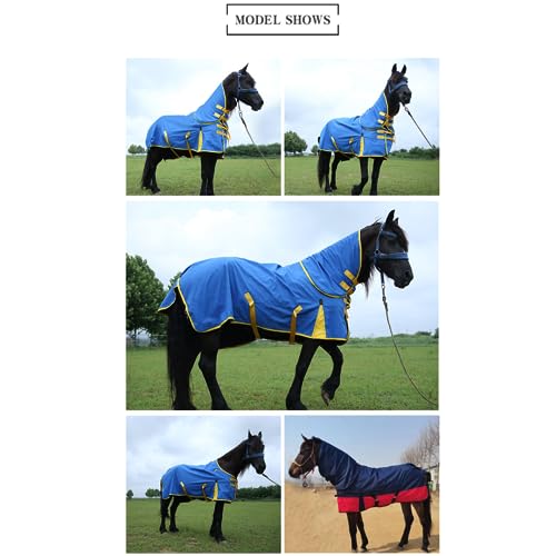 Couverture cheval imperméable 1200D Ripstop KLUFO turnout haut cou L - 8
