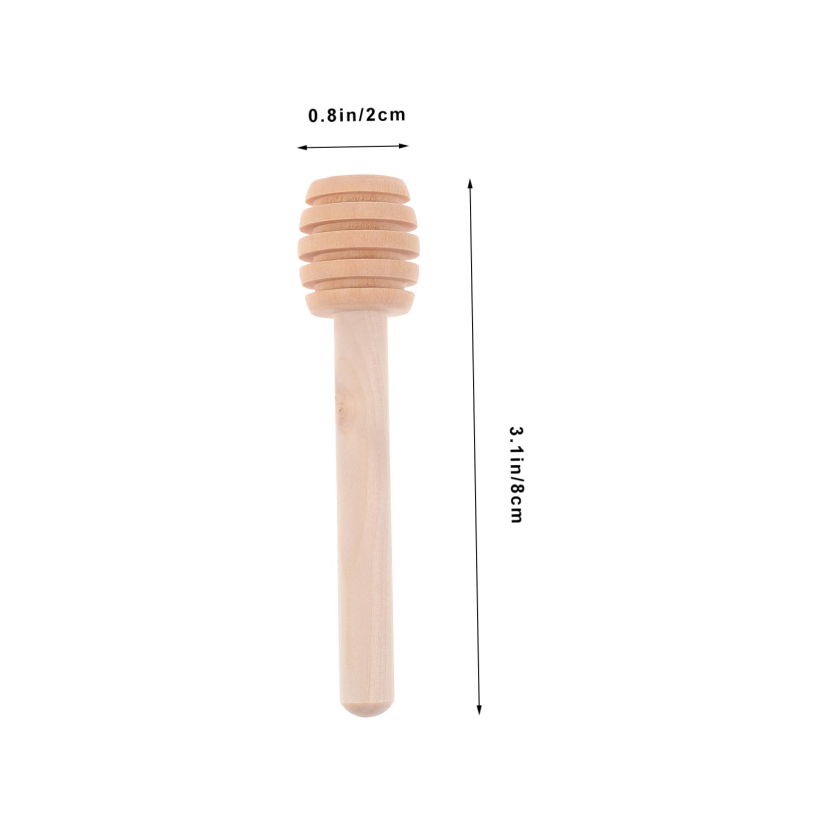 Cabilock Multi-purpose Wooden Honey Stirrer Stick Spoon for Pot Ideal for Cooking Tea Party Favors