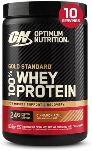 Optimum Nutrition Gold Standard 100% Whey Protein Powder, Cinnamo...