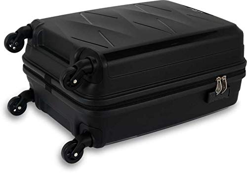 Image of American Tourister Kamiliant By Polypropylene 4 Spinner Black Hardsided Check-In Luggage Trolley Bag (Kam Triprism Sp 79Cm - Black)