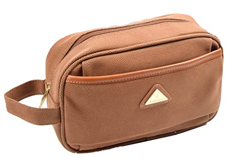 Trousse de toilette A1 FASHION GOODS camel taille M pour voyage