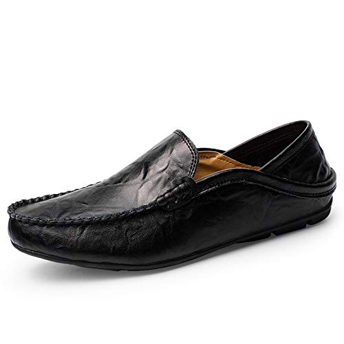 Men's Classic Loafers, Slip-on Leather Moccasins, Formal Casual and Business Work, Daily Walking, Driving, etc