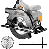 Circular Saw 1200W: DEKOPRO High-Power Saw with 165mm 24T Blade, 4800 RPM, Max Cut Depth 55mm (90°), 33mm (45°), Heavy-Duty Steel Base, Includes Guide Rai, Power Saw for Wood, PVC