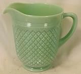 Jade Green Milk Glass Pitcher Miss America Pattern