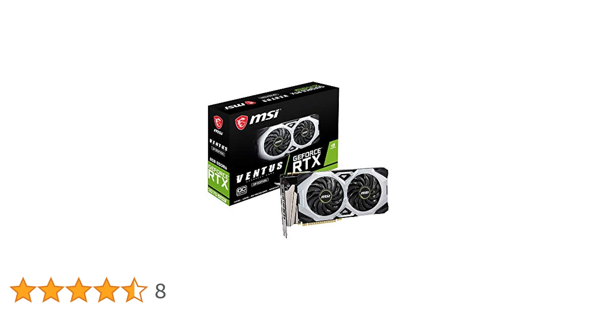 グラフィックボード・グラボ・ビデオカード MSI GeForce RTX 2070 SUPER VENTUS OC Amazon | MSI GeForce RTX 2070 SUPER VENTUS GP OC/AM