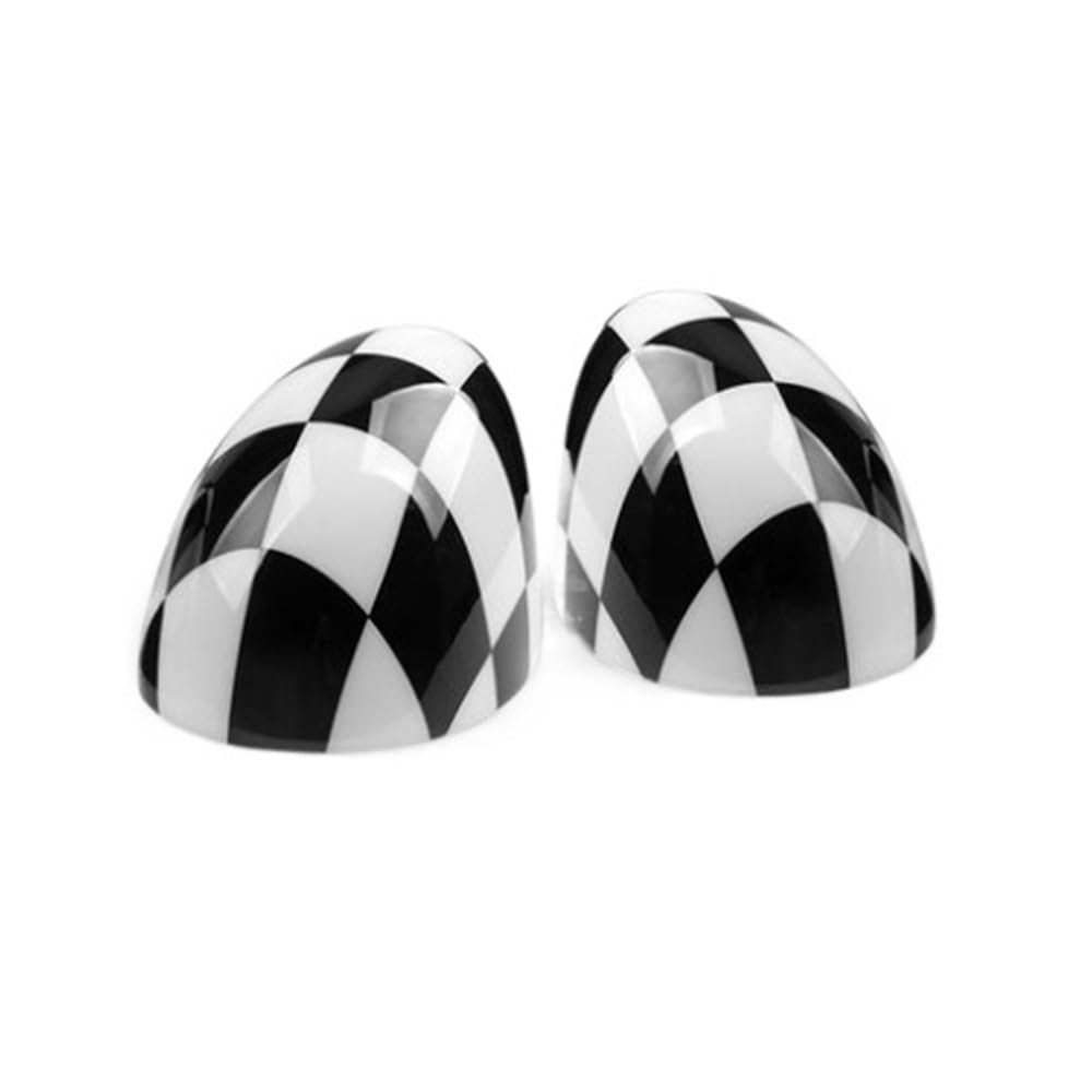 Espejo Retrovisor Coche Cubierta Carcasa Espejo Retrovisor Cubierta Espejo Trasero Pegatinas Tapas Accesorios Coche Para Mini Para Cooper R50 R52 R53 2002-2006 (Color : E)