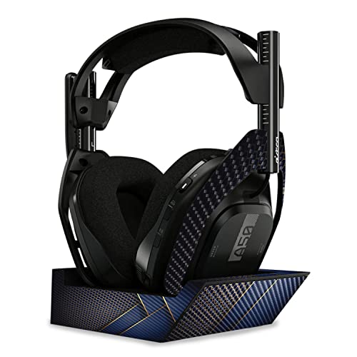 Image of MightySkins Carbon Fiber Skin Compatible with Astro A50 Wireless Headphones + Base Station (Gen 4) - Modern Hex | Protective, Durable Textured Carbon Fiber Finish | Easy to Apply | Made in The USA