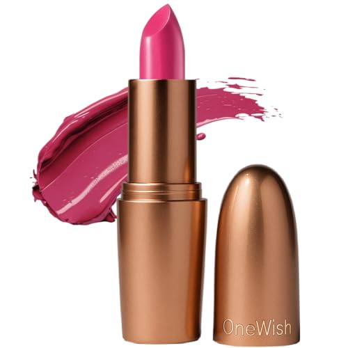 Image of One Wish Creamy Matte Lipstick for Women - Too Pink to Care Shade 05 | Long Lasting | Full Coverage | Creamy, Non-Drying Formula | High Pigment | SPF | Enriched with Vitamin E, Almond Oil & Shea Butter | 8 Hrs Wear | Smooth Finish | 3.8 gm