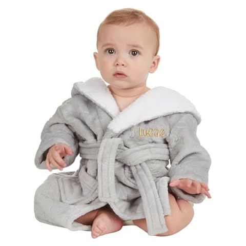 Metzuyan Personalised Sherpa Baby Dressing Gown Cover