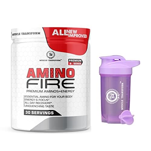 Instantized BCAA Power Punch 2:1:1 Workout Energy Drink | Pre/Post Workout Supplement | Recovery | Muscle Protein Synthesis, BCAA with L-Glutamine [30 Serv, Mix Berries] Free Gym Shaker-image-42