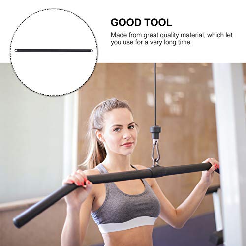 IMIKEYA LAT Acessório de barra de puxar para baixo para máquina de cabo, exercícios de tríceps, músc