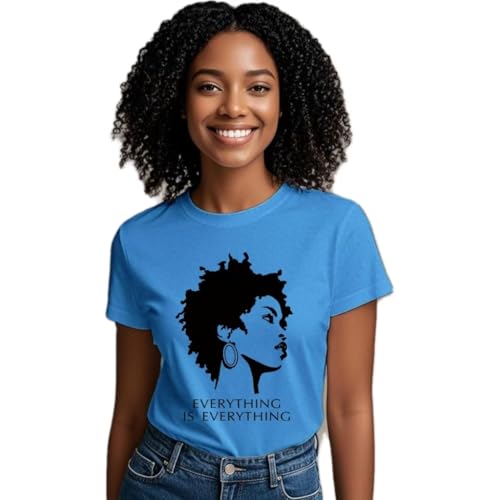 Image of Black History Shirts Black Graphic tees for Men and Women, Magic Fashion Afro American Natural Hair Vintage Melanin T-Shirts