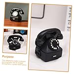 HOMSFOU-2pcs-Retro-Dial-Phone-Vintage-Rotary-Telephone-Vintage-Dial-Phone-Retro-Phone-Handset-Rotary-Phones-for-Landline-Old-Fashioned-Dial-Phone-Micrphone-Cell-Phone-Resin-Nostalgia-Child
