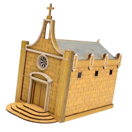kowaku Kit de Maqueta de Iglesia Europea a Escala 1/72, Adorno Artesanal para Regalo, Modelo Arquitectónico