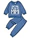 SunoZee Toddler Baby Letter DON'T MAKE ME CALL MY MIMI Long Sleeve Sweatshirt Top Jogger Pants Set Cute Fall Winter Clothes Set