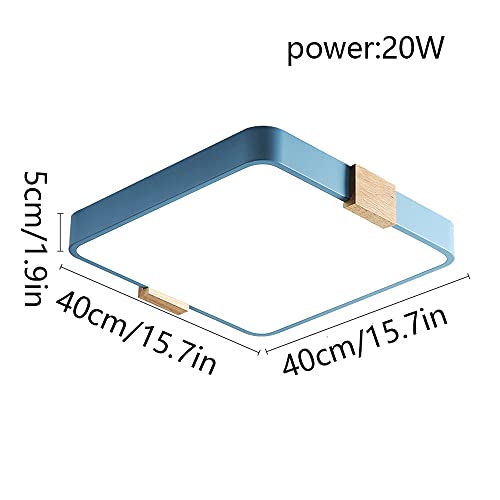 Plafond carré en bois LYGXWJFC LED 6000K éclairage intérieur