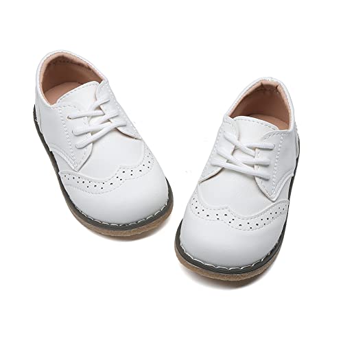 Image of Boys School Uniform Dress Shoes Casual Oxford Flats Toddler Girl Dress Shoes