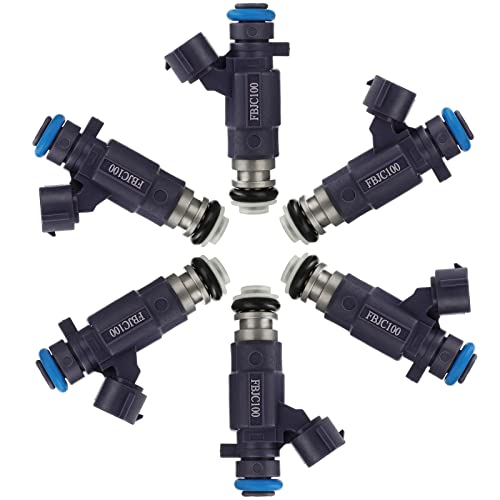 Ineedup Fuel Injector Set Fit For 2003-2004 For Infiniti For Fx35/ For G35, 2003-2004 For Nissan For 350Z, 2003-2004 For Nissan For Pathfinder Automotive Fuel Injector Parts Fj834, 6Pcs 4 Holes #TOP7