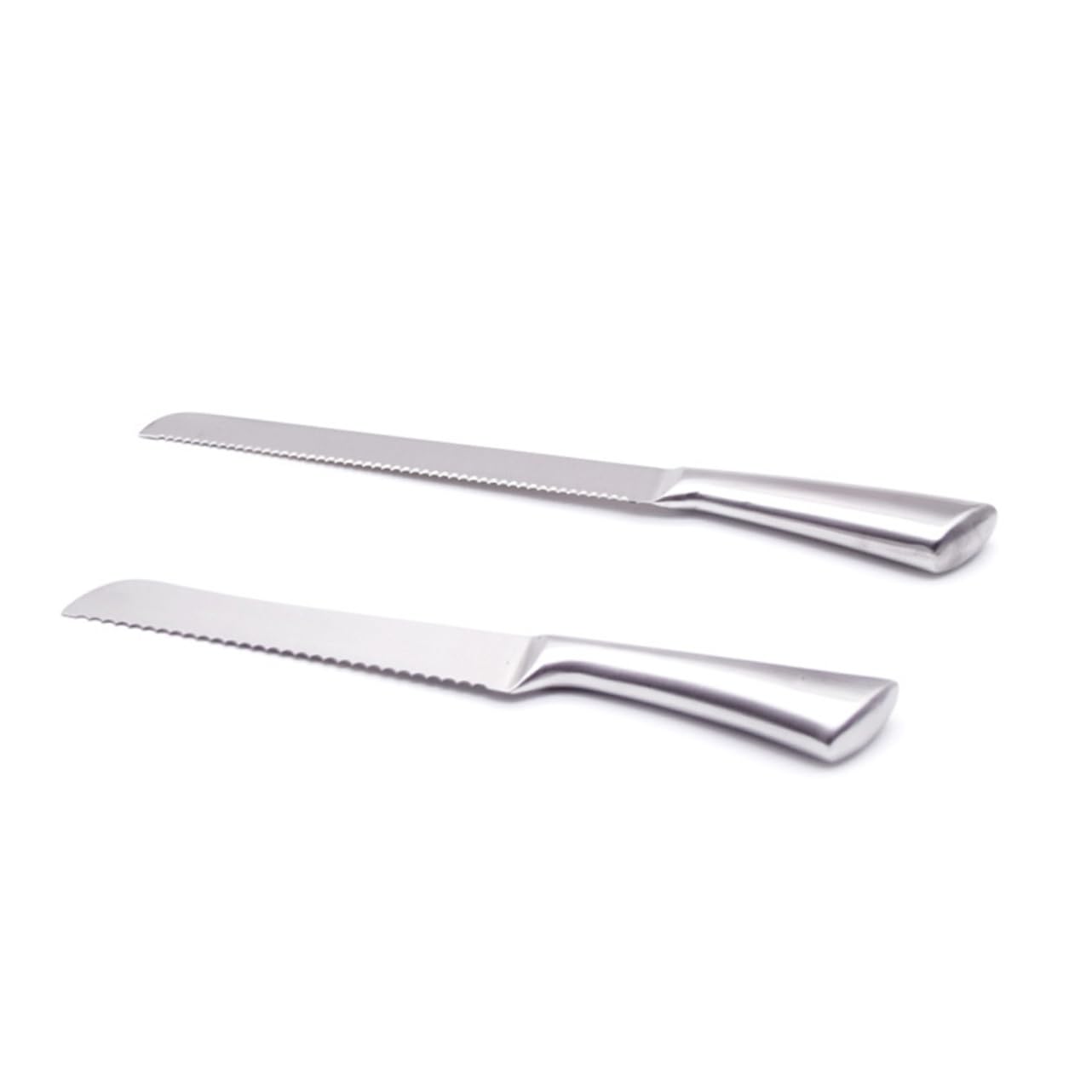 TOPBATHY 3piezas Cuchillo De Pan Inoxidable Dientes Para Pasteles y Pizza Herramienta De Repostería Para Bodas y Cumpleaños