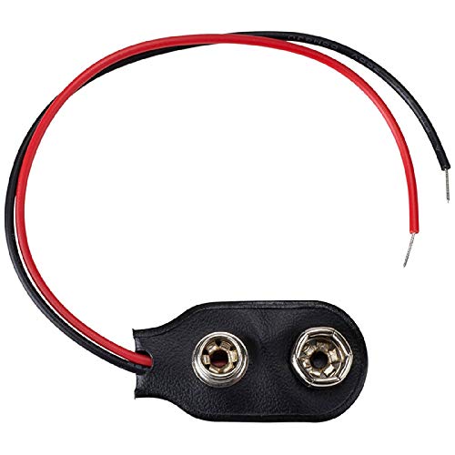 Nema 9V Battery Snap-on Connector Clip With Wire Holder Cable Leads Cord - Pack of Five-image-37