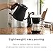 BALMUDA The Kettle | Electric Gooseneck Kettle | Lightweight | Stainless Steel | 0.6L (20fl oz) Capacity | Neon Light Indicator | Perfect for Tea and Coffee | US Version | Black