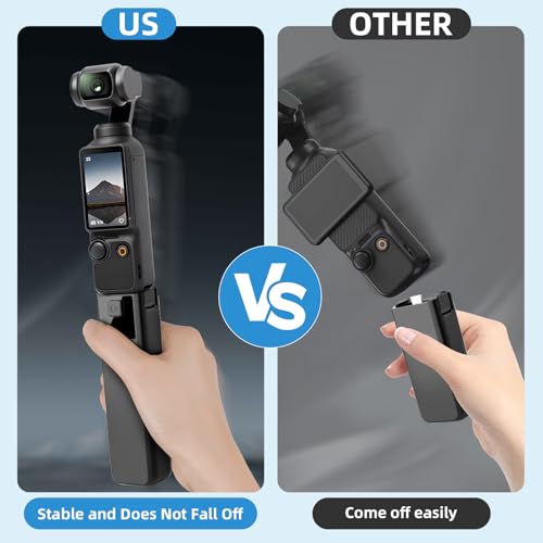 Image of 5000mAh Battery Handle Compatible with DJI osmo Pocket 3 | Portable osmo Pocket 3 Battery Handle, Reserved 1 /4 inch Thread, 22.5W Fast Charging