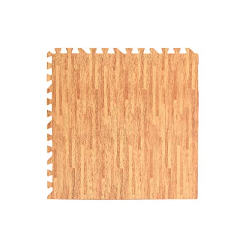 LIOOBO Tapete de piso de espuma de grão de madeira de 30 cm para academia infantil