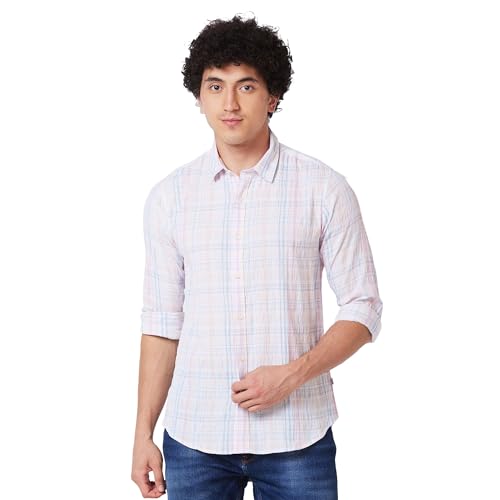 Image of Spykar Men's Slim Fit Shirts