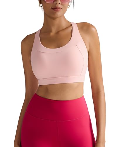 Image of RUNNING GIRL Sports Bras for Women High Support,Racerback Supportive Molded Cup Sports Bra with Sewn in Pads