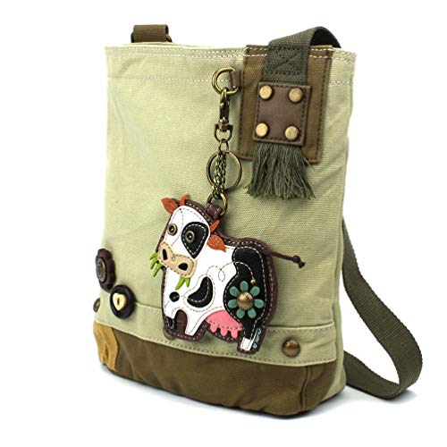 Chala Patch Cross-Body Women Handbag, Sand Canvas Messenger Bag2