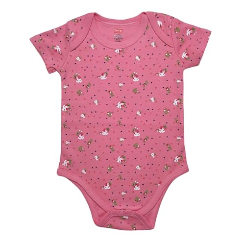 Image of LuvLap Baby Boys & Girls 100% Cotton Half Sleeve Romper /Bodysuit, Pack Of 3