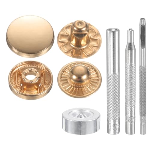 Boutons-pressions 15mm en laiton pour réparer les manteaux et sacs