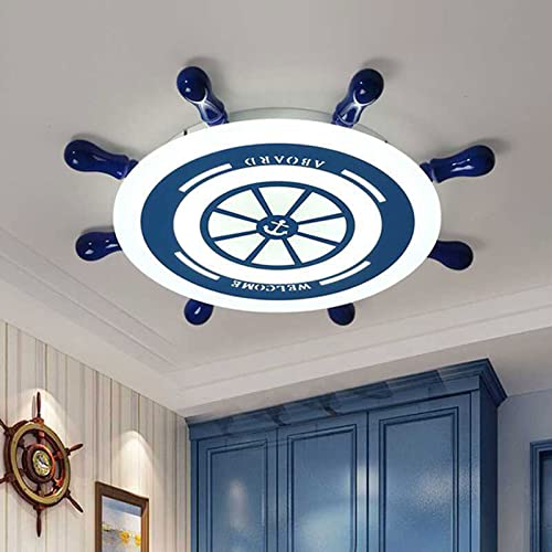 Plafonnier réglable à intensité variable moderne bleu