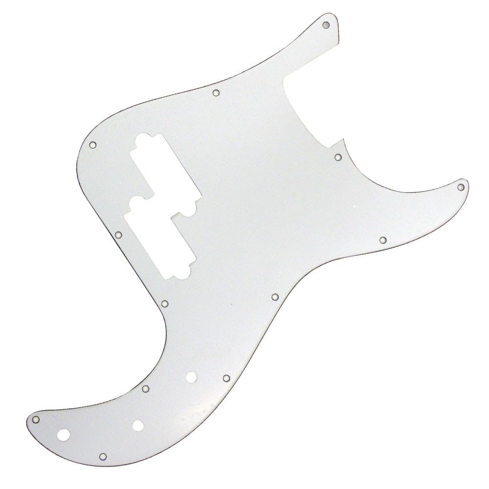 GT P BASS SCRATCHPLATE- WHITE