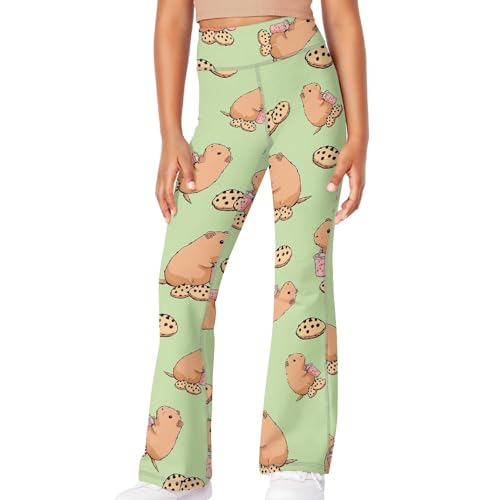 Girls Athletic Flare Yoga Pants Summer Casual Soft Comfy Bell Bottom Leggings Fall Stretchy High Waist Leggings3