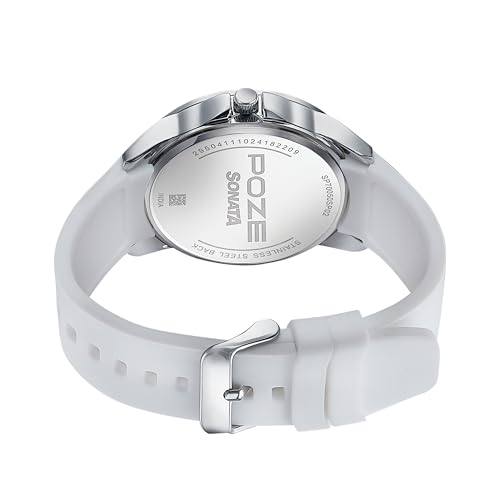 Image of Sonata Poze Analog Quartz White Dial Watch for Men