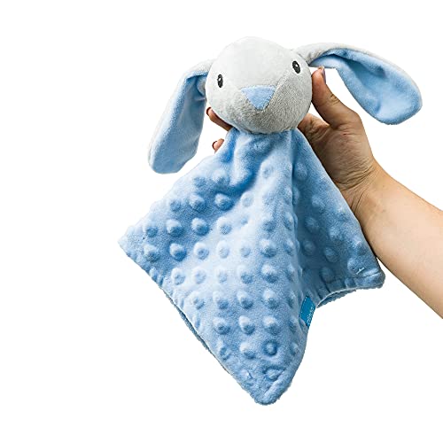 Cobertor Com Naninha Coelho Azul, Clingo, Azul